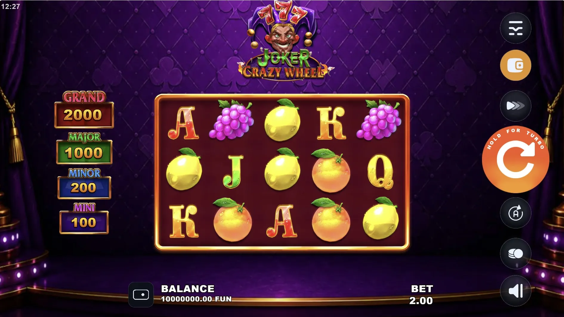 Browser game session with attention to embedded controls and the surrounding page